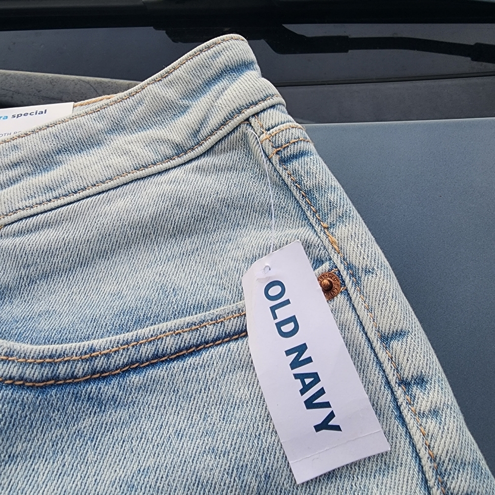 Old Navy Distressed Jeans Pants 👖 O.G. Straight Ankle High-rise - Picture 3 of 14